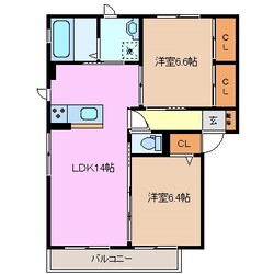 リアンデュールの物件間取画像